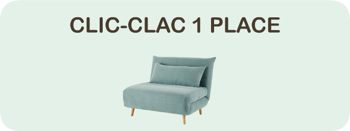 Trouver clic-clac 1 place